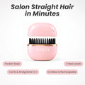 Aabha Mini Hair Straightener in pink