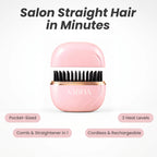 Aabha Mini Hair Straightener in pink